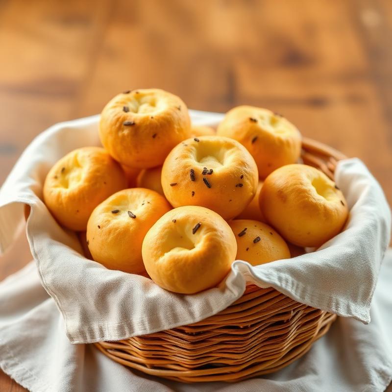 Pão de Queijo com Doce de Leite e Queijo
